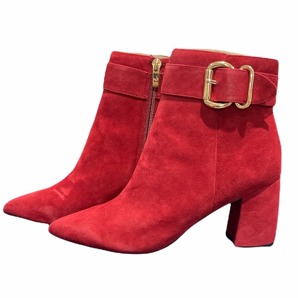 Marc Fisher Shoes - Marc Fisher Suede Buckle Ankle Boots - Rymona  8.5W   0407